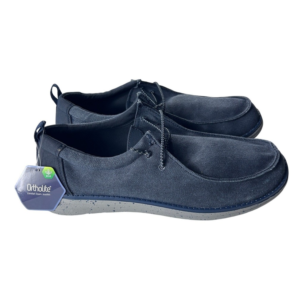 Men's Navy Sonoma Shoes with Ortholite Comfort